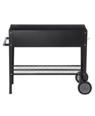 42.5 x 19.5 x 31.5 in Galvanized Metal Raised Planter Box