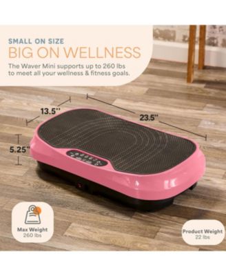 Waver Mini Vibration Plate Exercise Machine for Lymphatic Drainage - Compact Whole Body Vibrating Platform for Muscle Toning
