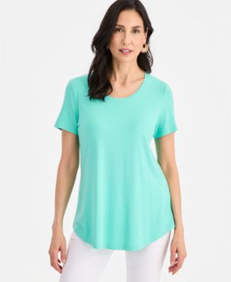 Women's Scoop-Neck Short Sleeve Top