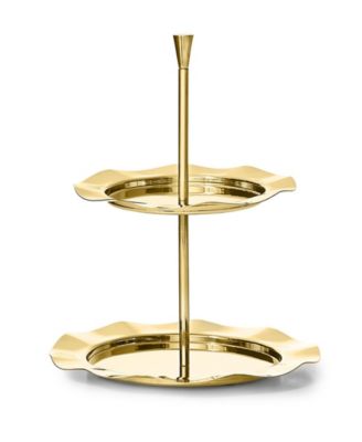 Lilliput Mirrored 2-Tiered 8.5" Serving Stand