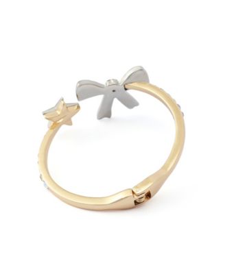 Faux Stone Americana Bow Bangle Bracelet