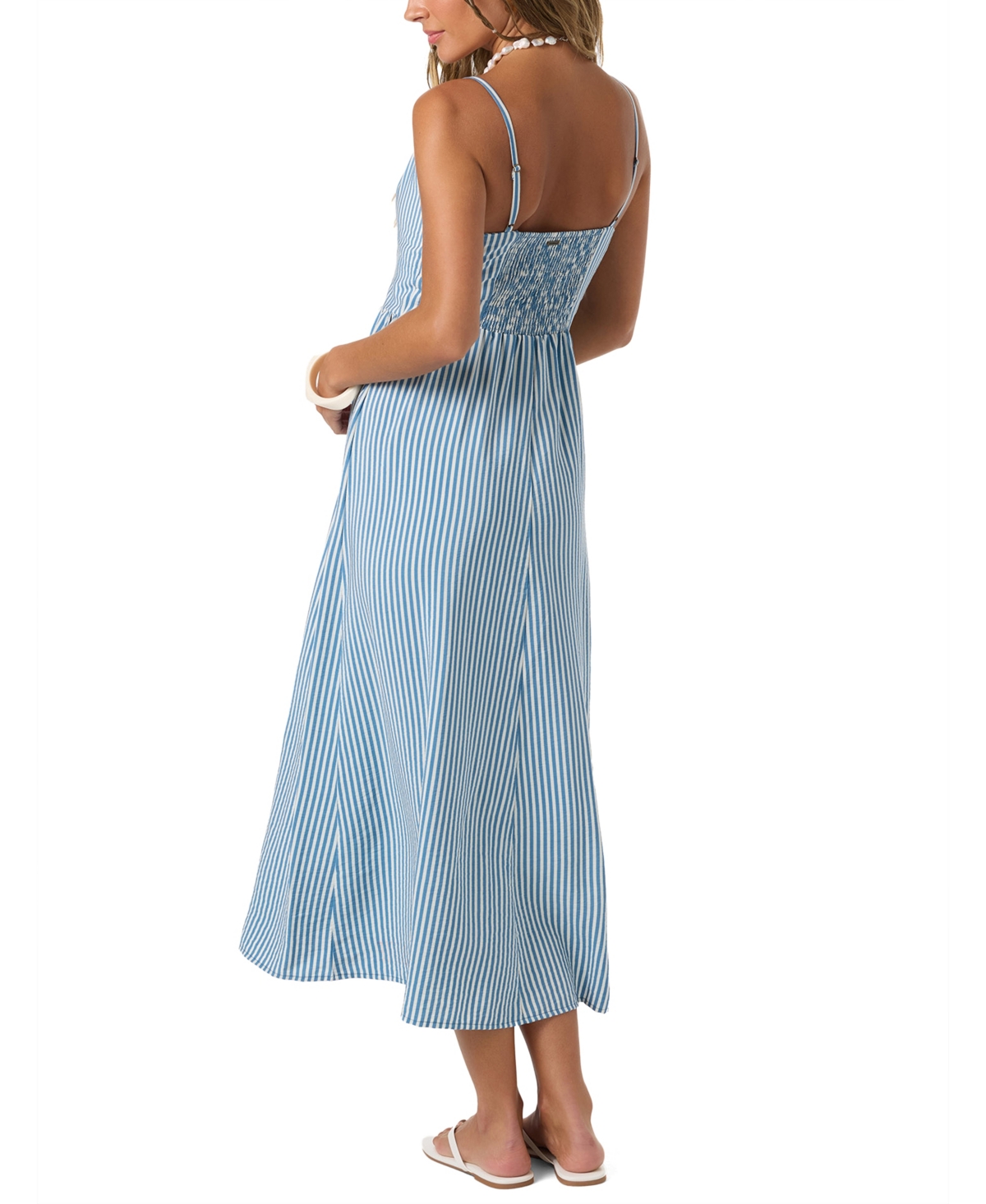 O'Neill Women's Linden Stripe Sweetheart Neck Dress
