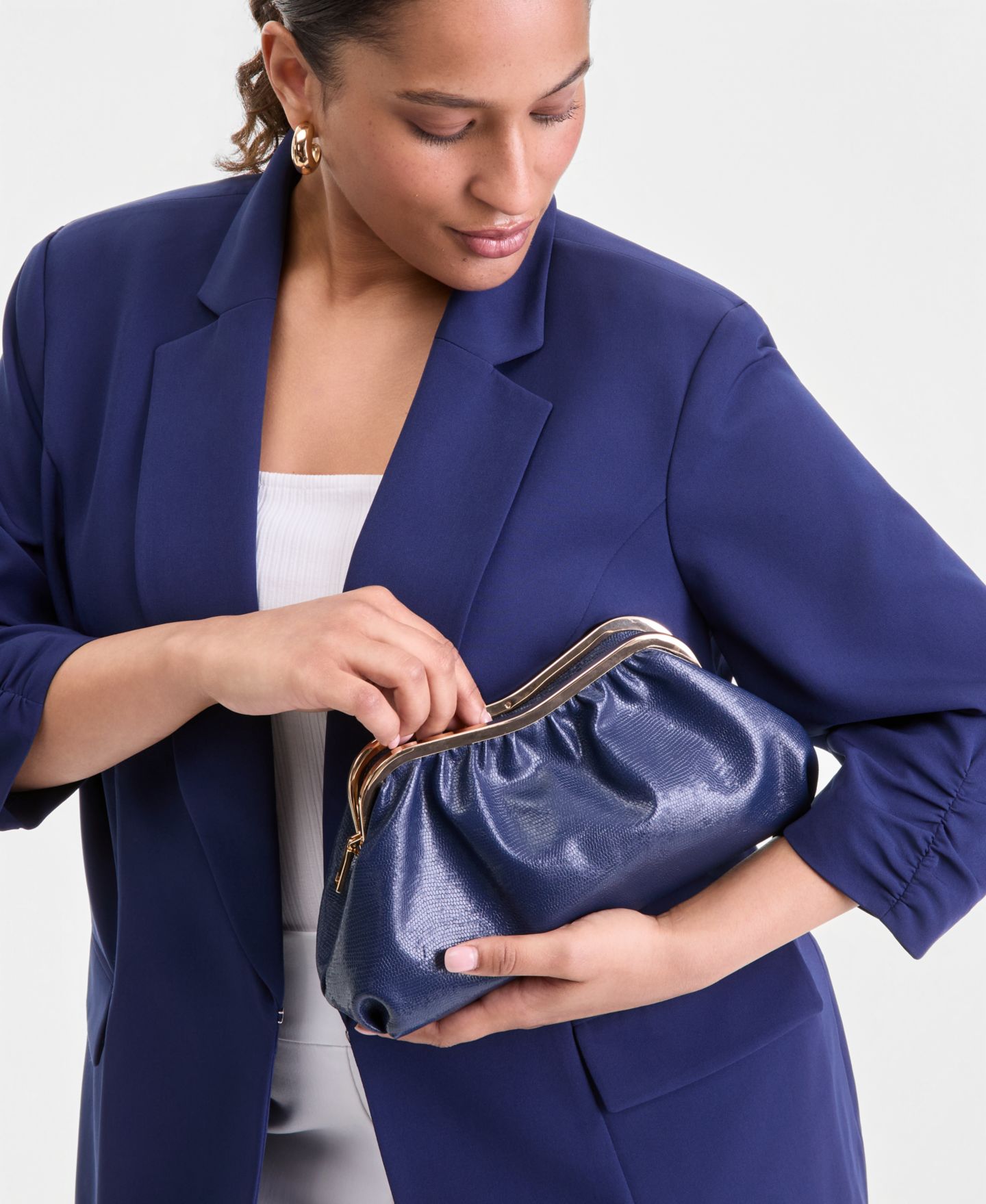 Женский клатч I.N.C. International Concepts Aariee Clutch, цвет: Синий — фото 2