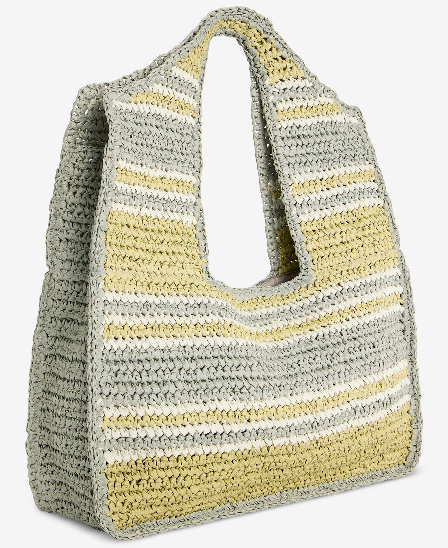 Женская сумка Style & Co Marled Cut Out Straw Tote, цвет: Теневой зелёный — фото 3