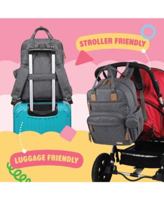 baby backpack for travel Baoyun Diaper Bag Backpack, Large Capacity Diaper Bags Boys Girls, Waterproof Bags with Stroller Straps, Diaper Baby Essentials Must Haves Newborn Stuff : Baby attach our diaper bag to your luggage with the padded luggage strap  its that simple! GPED Diaper Bag Backpack, Grey,