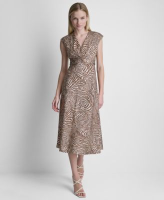 open lace back dress Sherri Hill 57476 Prom Dress - Animal Print