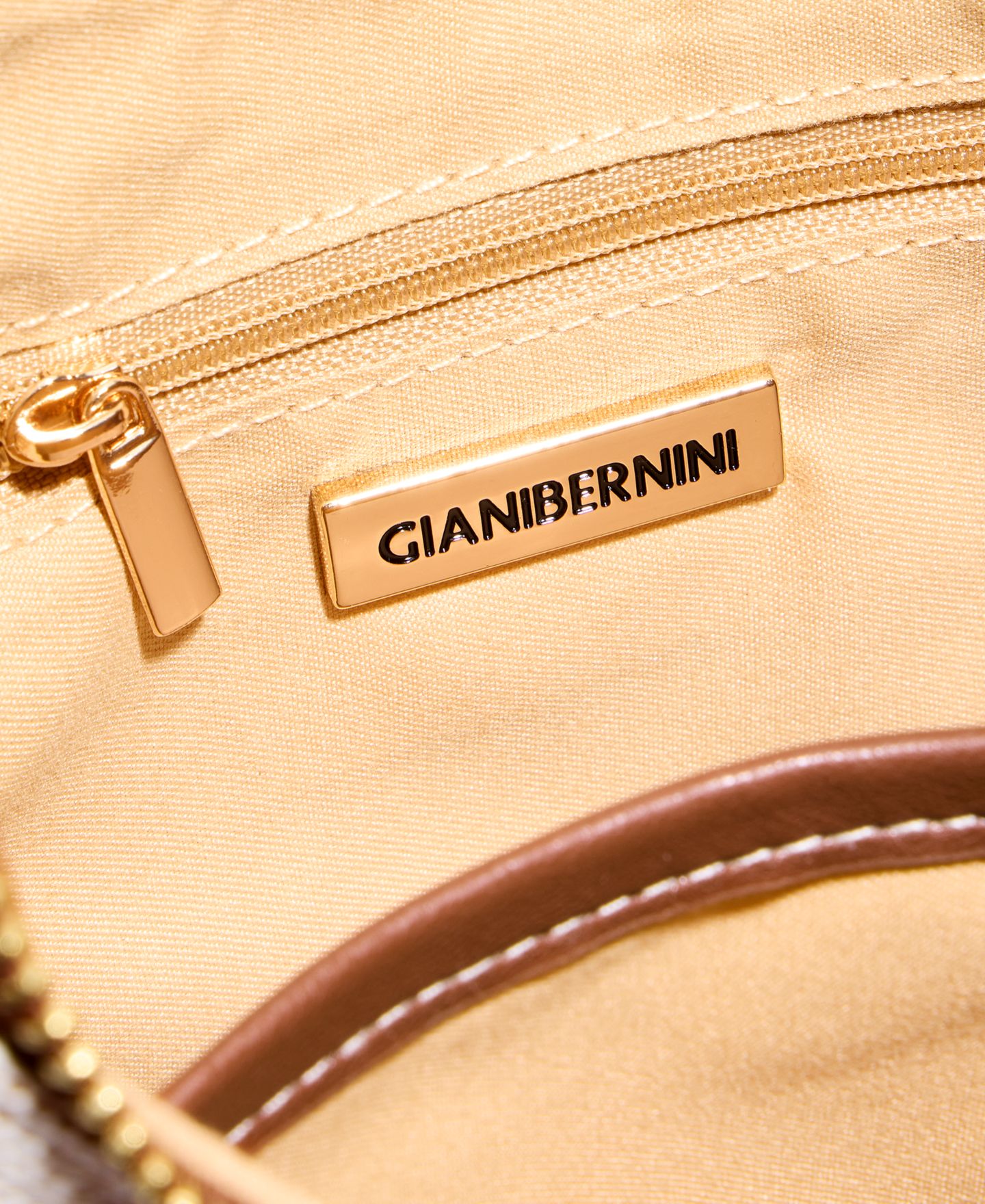 Женская сумка Giani Bernini Linen Bamboo Handle Hobo, цвет: Натуральный — фото 6