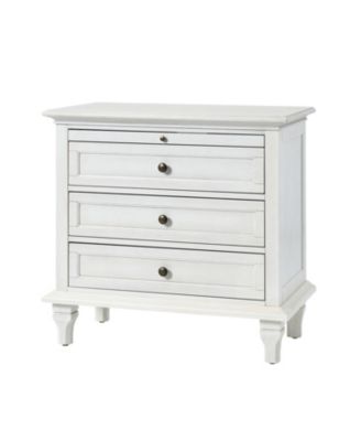 Arthelia Traditional 28.37''W 3-Drawer End Table with Charging Station
