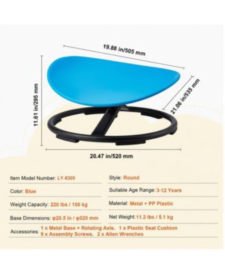 Kids Sensory Spinning Swivel Chair with Non-Slip Base