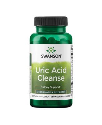Uric Acid Cleanse  Natural Supplement Promoting Kidney Support  Features a Powerful Combination of 7 Herbs  (60 Veggie Capsules)