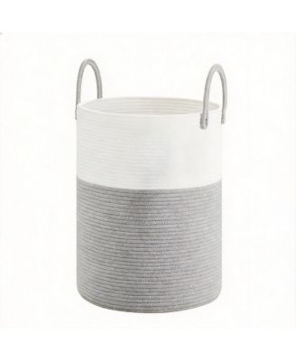 Woven Cotton Rope Hamper for Clothes Storage