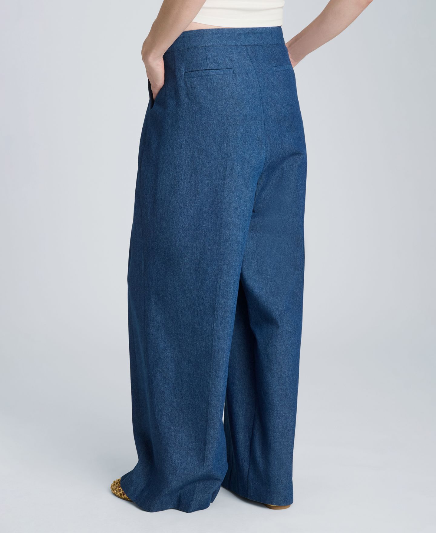 Женские брюки Kenneth Cole High-Rise Triple Pleated Wide-Leg, цвет: Варёный — фото 9