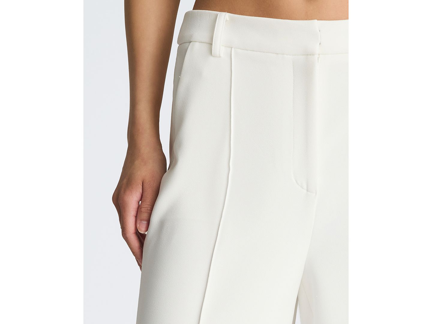 Женские брюки Kenneth Cole High-Rise Pintuck Zip Sides, цвет: Чистый белый — фото 7
