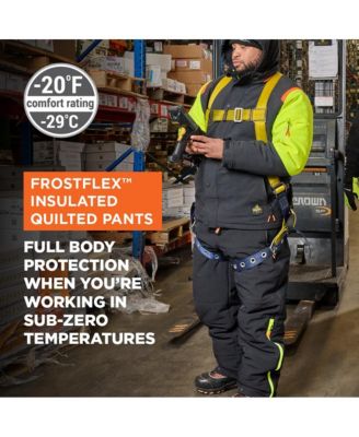 Men's FrostFlex Insulated Quilted Pants - -20degree(s)F Cold Protection, Flexible and Water-Repellent Workwear