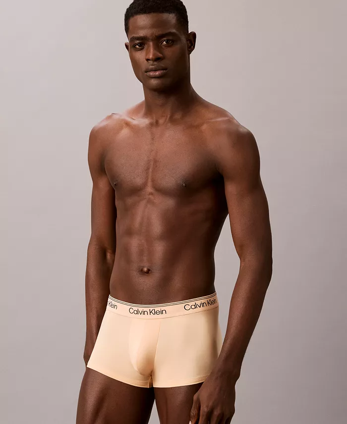 Men's Microfiber Stretch Low Rise Trunks Underwear, 4-Pack - thumbnail 5