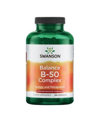 B50 BComplex  HighPotency B Vitamin Complex for Immune, Heart, and Nervous System Support  250 Capsules