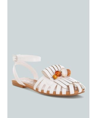 Women's Saguara Cut Work Bead Embellished Flats