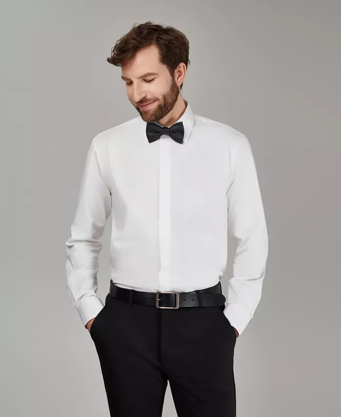 Men's No Iron Formal Solid Dress Shirt