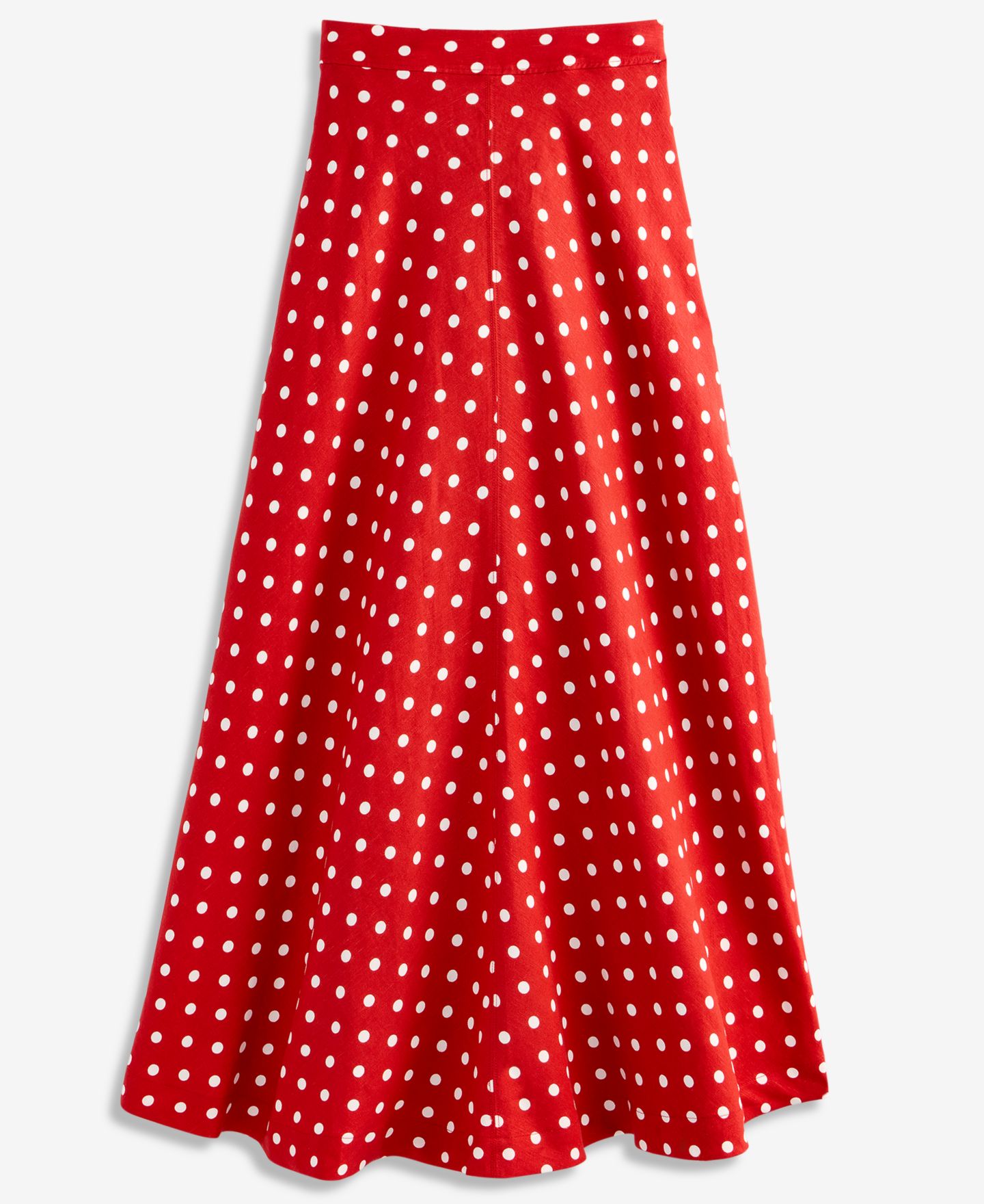Женская юбка On 34th Linen-Blend Midi Circle, цвет: Красный комбинированный — фото 5