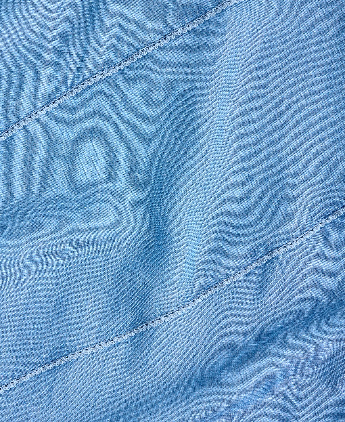 On 34th Women's Chambray Diagonal Seam Midi Dress, Macy's Exclusive view 4 — MAYCSS fashion products