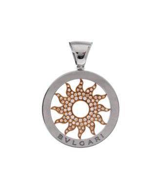 Pre-Owned Bvlgari Tondo Sun Pendant - 18k yellow gold stainless steel 2355$