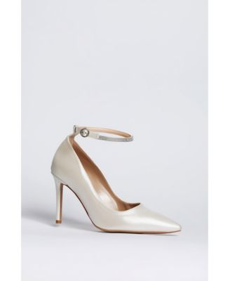 Forever and Always Shoes Women's Adelina Ankle Strap Pointed Toe Pump