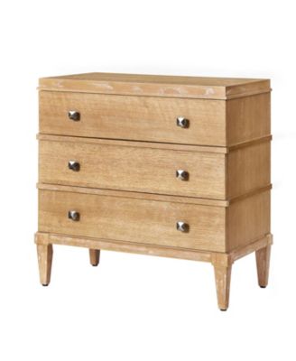 Taesan Transitional 28'' W 3-Drawer End Table with Charging Station