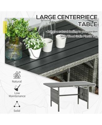 Wicker Furniture Set, Sectional Sofa w/ Loveseats and Chairs,