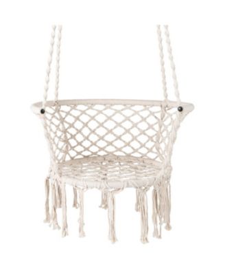 Macrame Hammock Swing Hanging Cotton Rope Chair