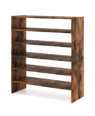 6-Tier Stackable Shoe Rack with Anti-Tipping Device for Entryway