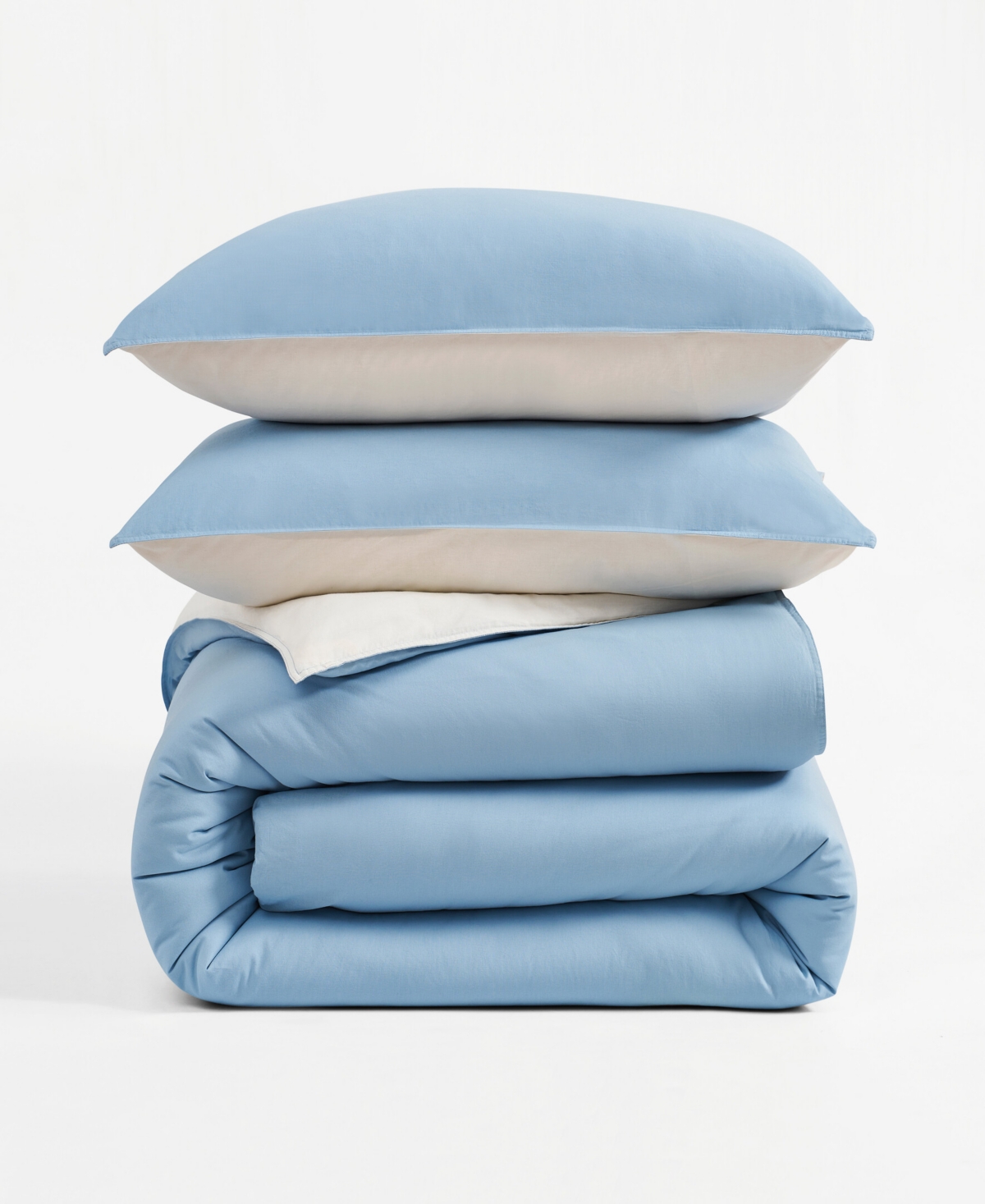 Dkny Reversible Vintage Washed Cotton 3-Pc. Duvet Set