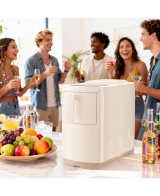 Countertop Ice Maker, 18 lbs/24H, Self-Cleaning, One-Touch