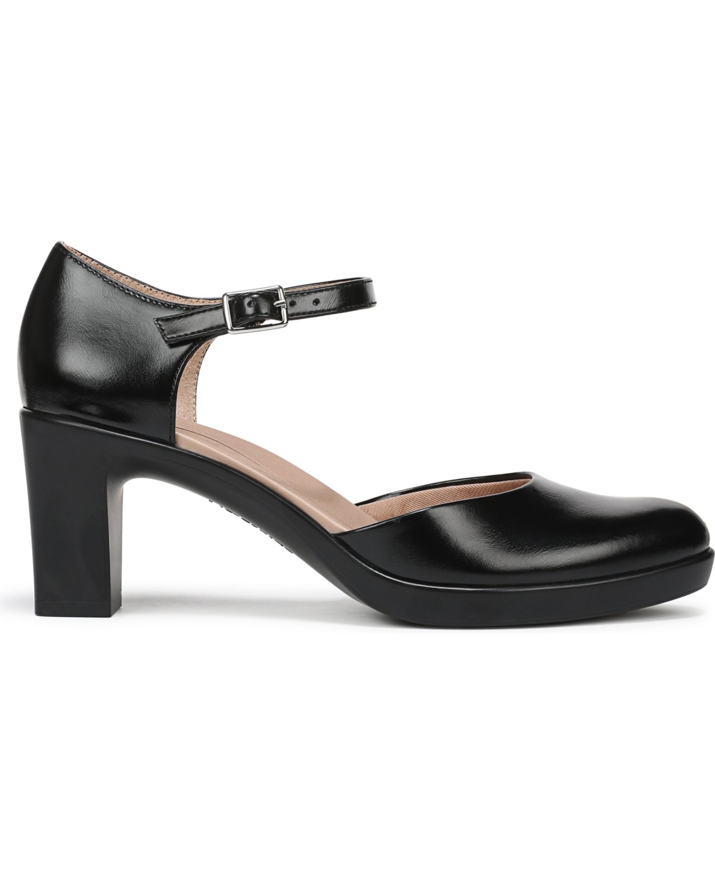 Женские туфли LifeStride Effortless 2 Block Heel Pumps, цвет: Чёрный искусственная лаковая кожа — фото 2