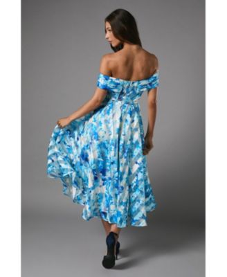 Women's Off-Shoulder Floral Statement Midi Dress