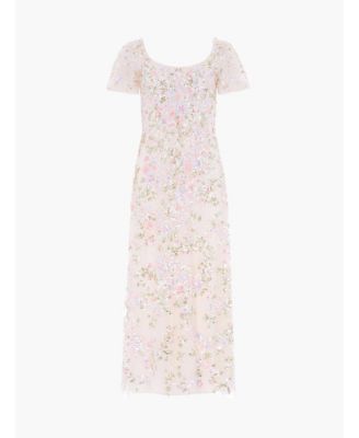 Women's Dream Garland Puff Sleeve Ankle Gown