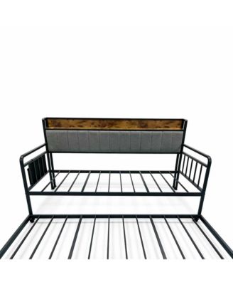Metal Daybed with Trundle Bed