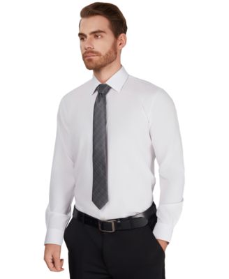 Men's Slim-Fit Performance Solid Dress Shirt