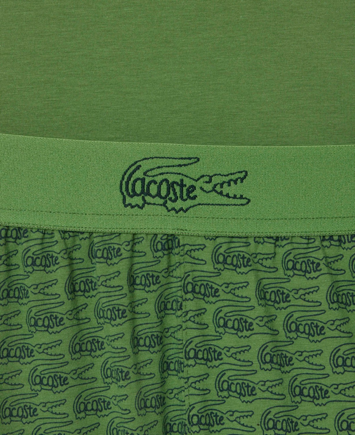 Мужские Lacoste Men's Short-Sleeve T-Shirt and Pajama Shorts, 2-Piece Set — фото 1