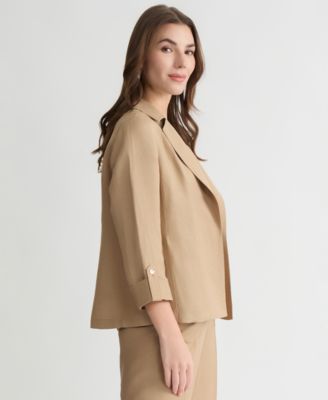 Women's Open-Front Cuffed Blazer