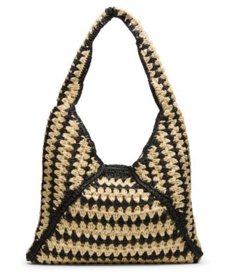 Voodoo Raffia Large Hobo Handbag