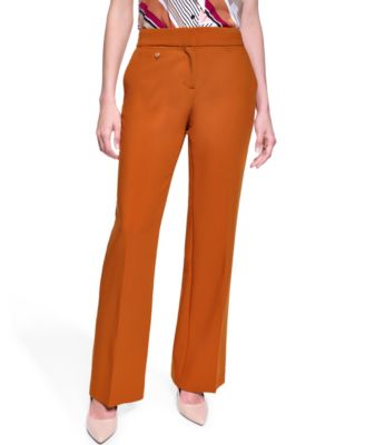 Women's Full Length Mid-Rise Flare Pants