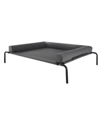 Elevated Dog Bed for Large Dogs with Washable Pillow and Breathable Mesh