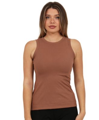 Women's Ribbed Knit Sleeveless Tank Top
