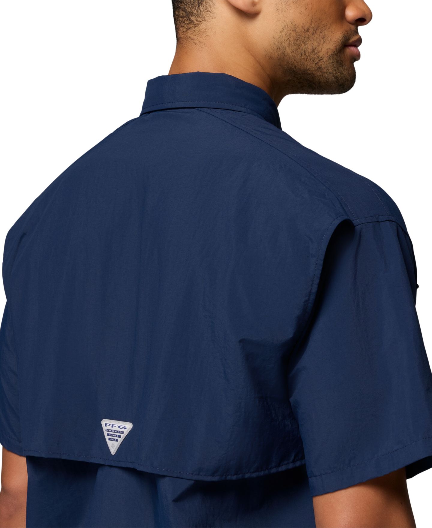 Мужская рубашка Columbia Bahama II Short-Sleeve, цвет: Тёмно-синий — фото 5