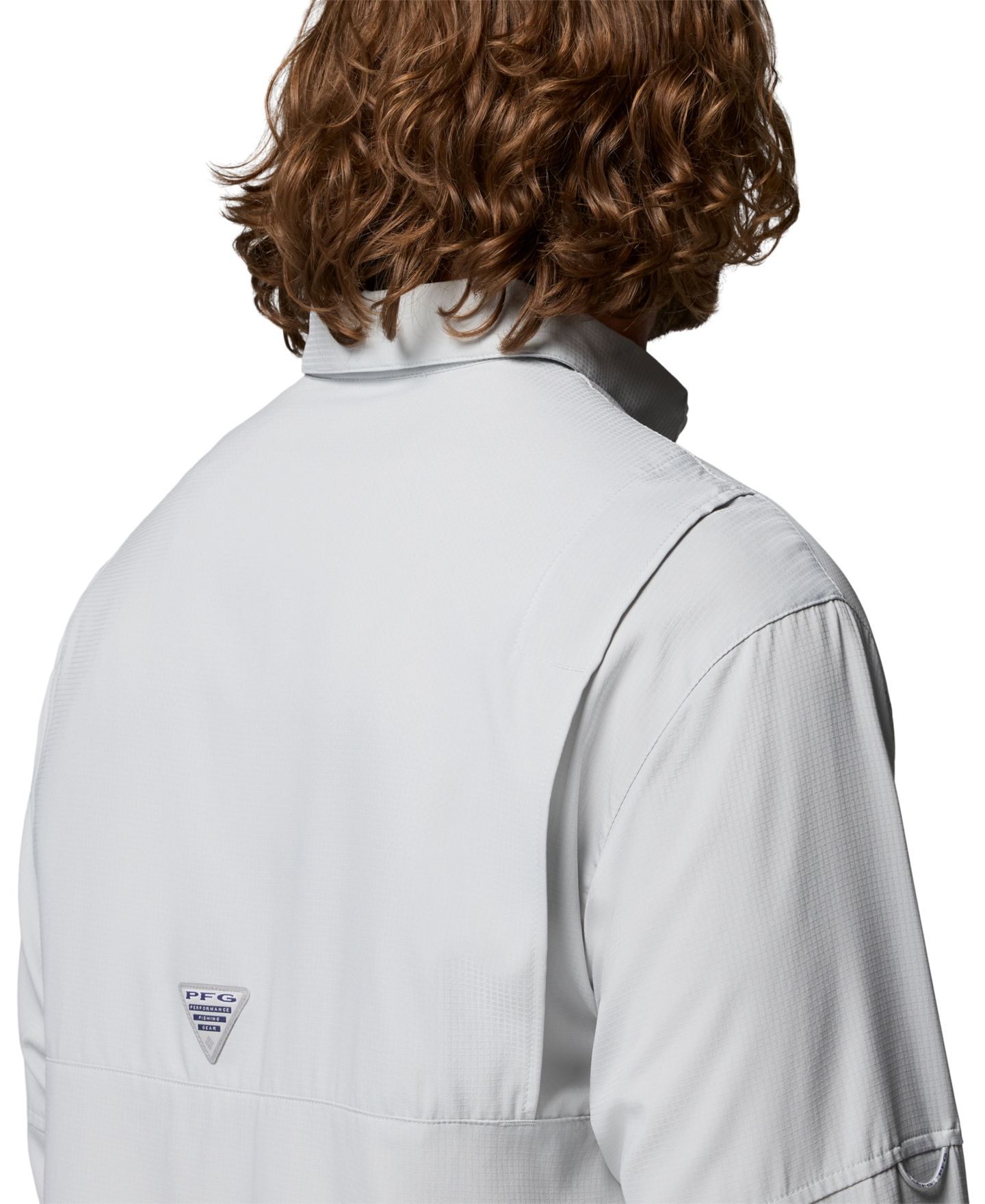 Мужская рубашка Columbia Performance Fishing Gear Tamiami II Long-Sleeve, цвет: Холодный серый — фото 6
