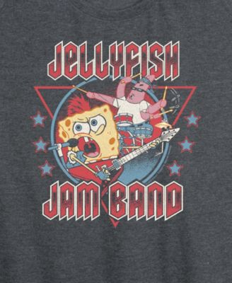 Plus Size SpongeBob Square Pants Jellyfish Jam Band Racerback Graphic Tank Top
