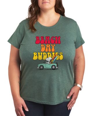 Plus Size Peanuts Beach Day Buddies Short-Sleeve Graphic T-Shirt