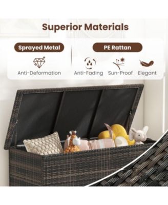 85 Gallon Storage Container with Waterproof Liner and Universal Wheels