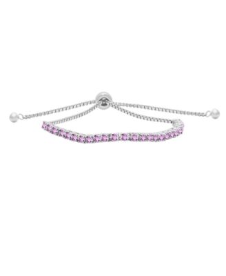 Multi-Stones Bolo Bracelet (1.84 ct. t.w.) in Sterling Silver