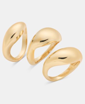 3-Pc. Set Sculptural Stack Rings